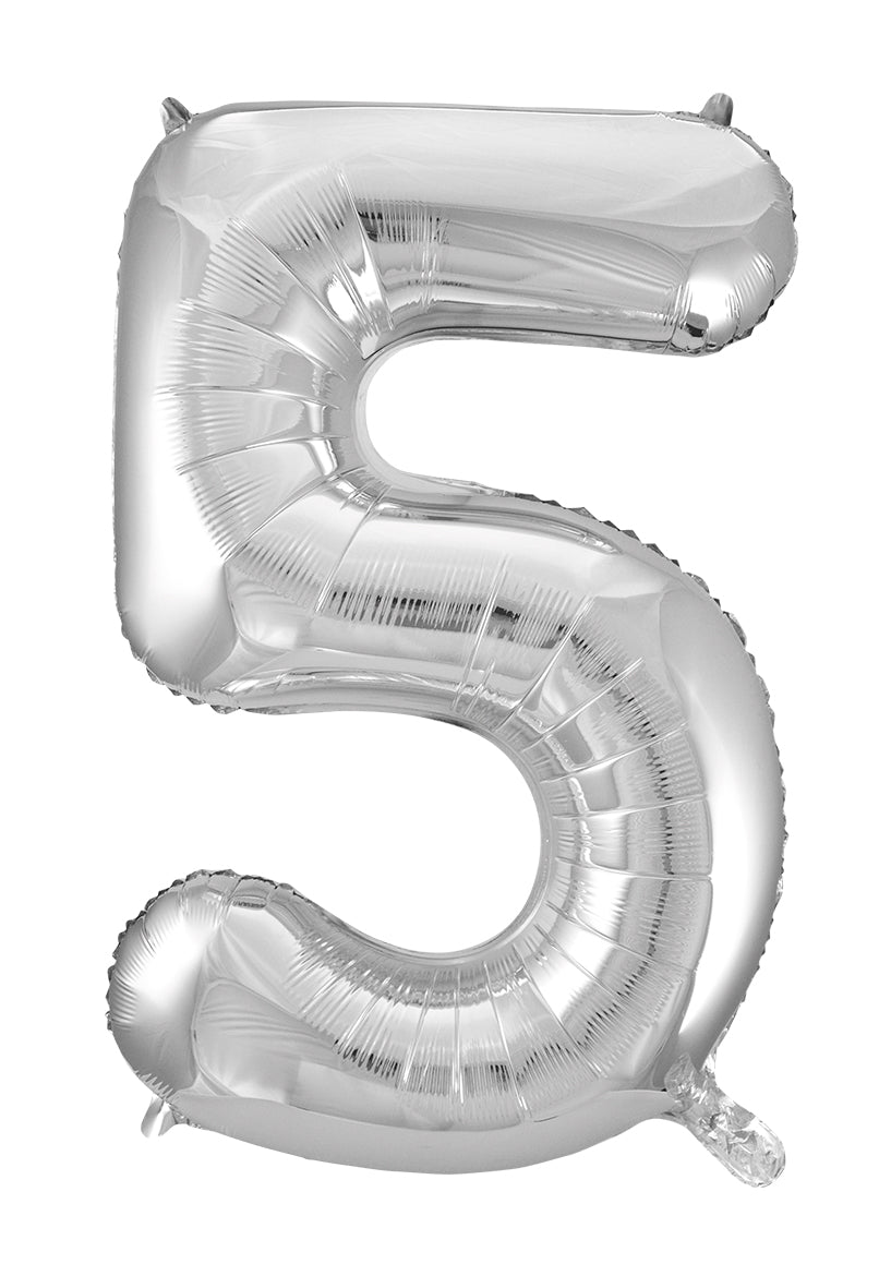 Sifferballonger 86 cm Silver