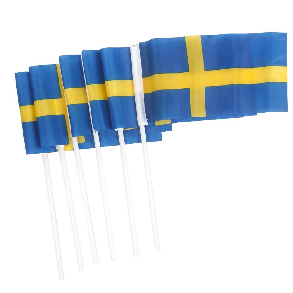 Handflaggor Sverige 6-pack