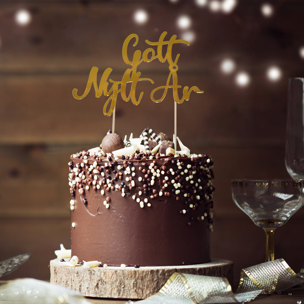 Tårtdekoration Gott Nytt År