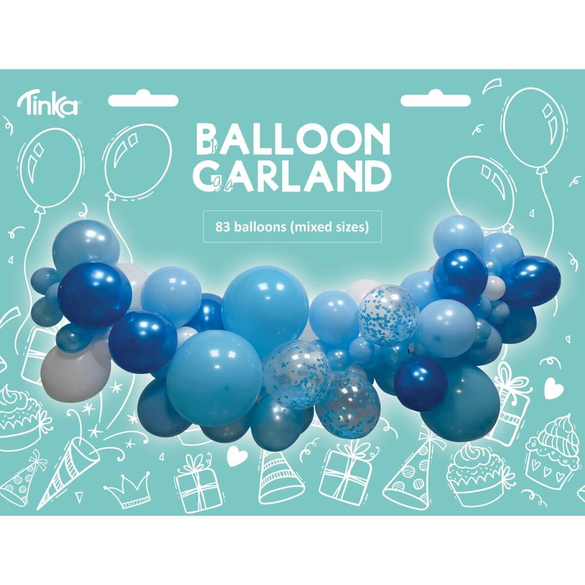 Ballongbåge Blå 83 st