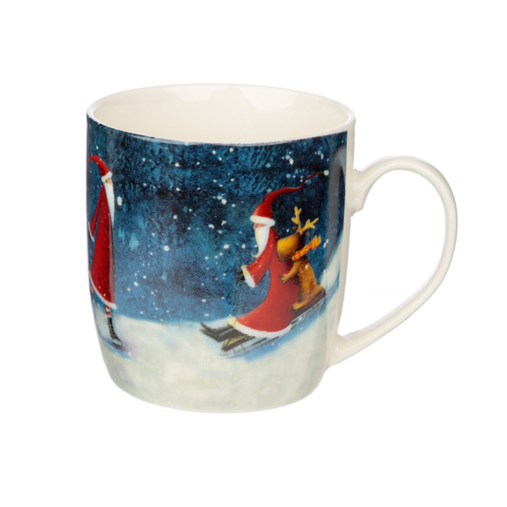 Mugg Jultomte med släde