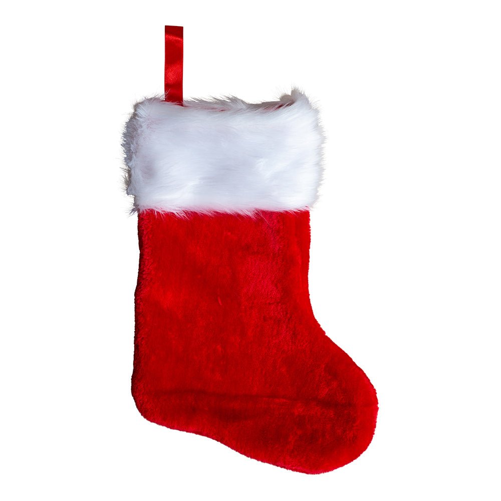 Julstrumpa Röd/Vit
