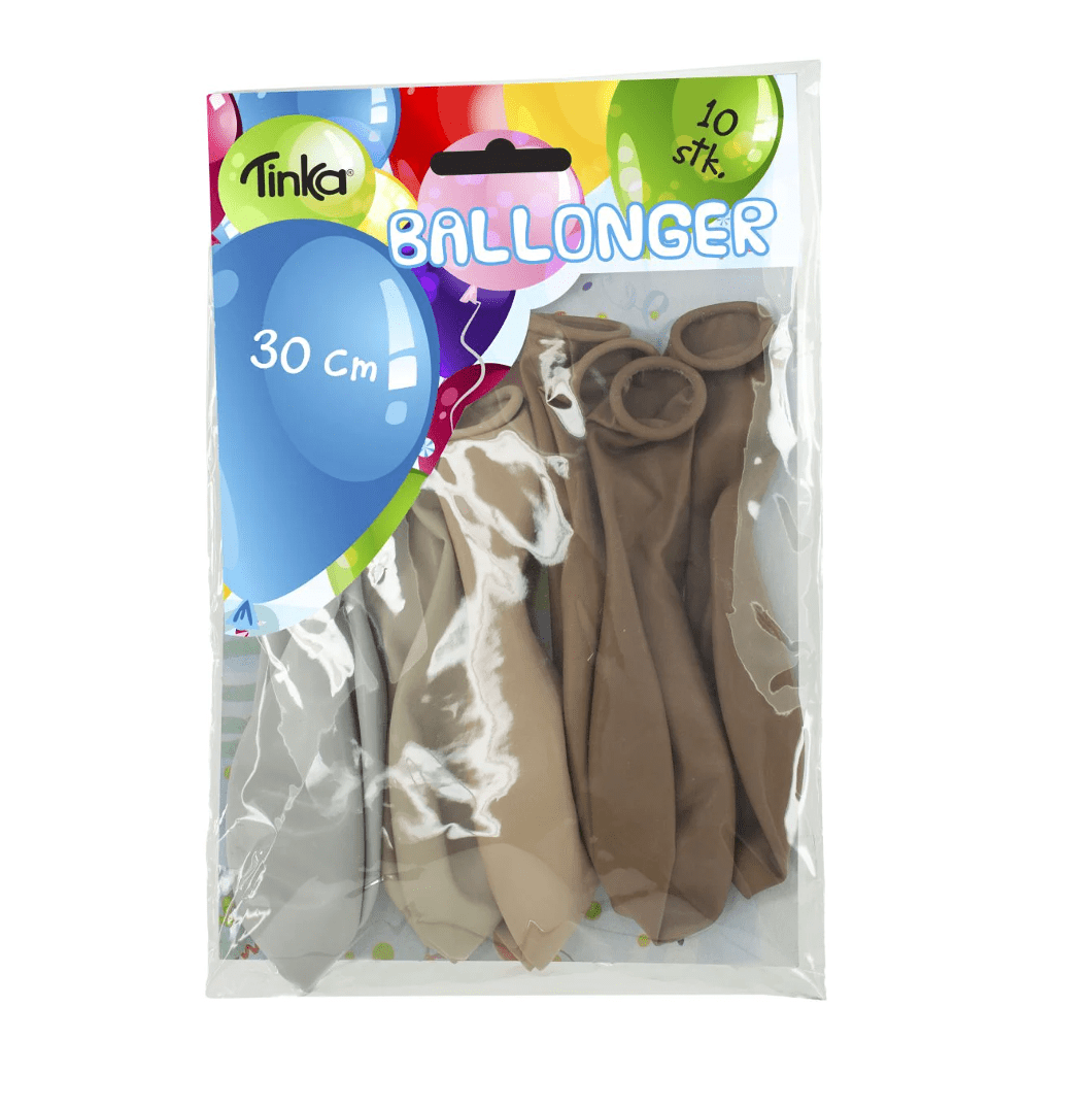 Ballonger Beige/Brun 10-pack