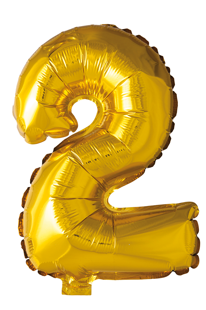 Sifferballonger 41 cm Guld