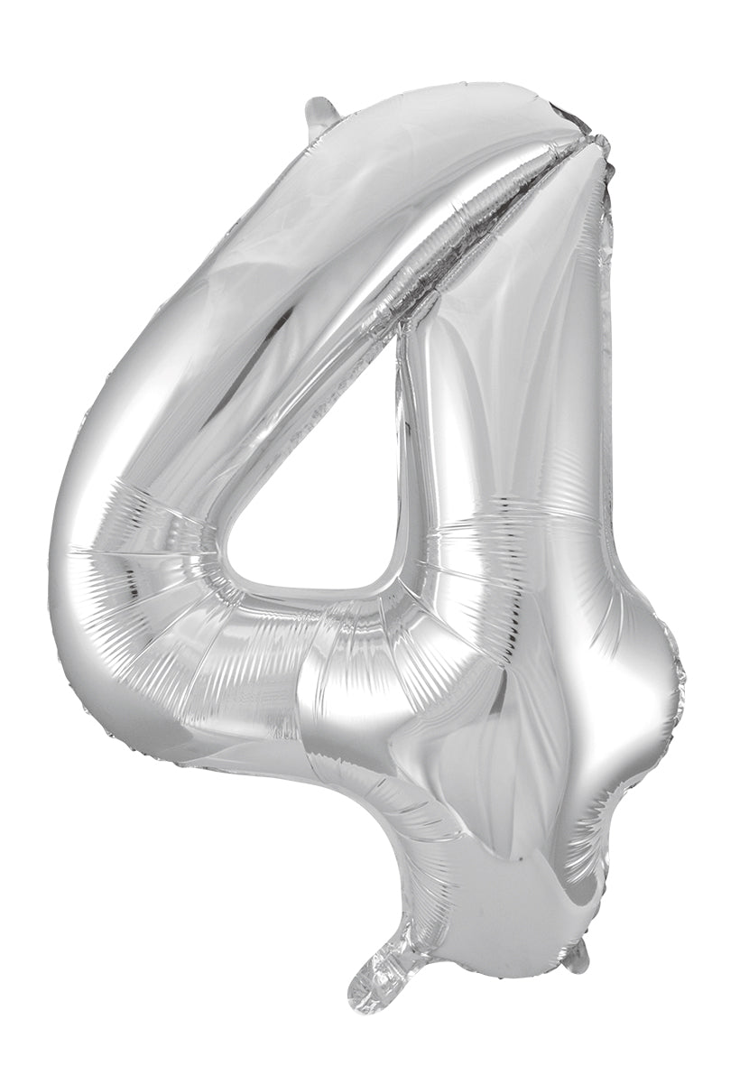 Sifferballonger 86 cm Silver