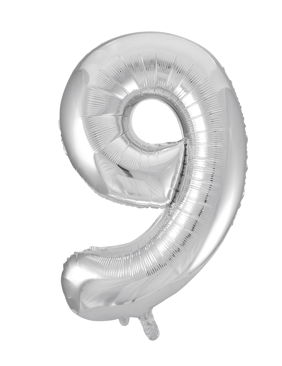 Sifferballonger 86 cm Silver